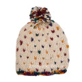 Custom Made 100% Acrílico Bonito Polka DOT Meninas Snow Hat Jacquard Co Beanie